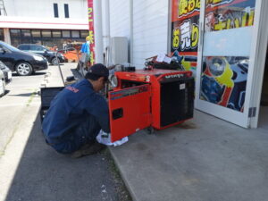 ウエルダー　デンヨー　ALW-150SS　メンテナンス中