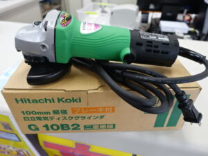 日立 100mm 電気ディスクグラインダー ブレーキ付き