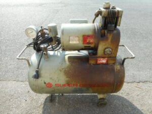 日立 コンプレッサー SP-5S 100V 古い 電動 小型 ベビコン 中古品