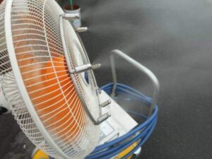 ミストファン CLJ-CSA-F 夏 工場 祭り 外 扇風機 カート式 新古品