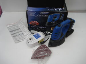 ★DIYにも便利★高儀　EARTH MAN　14.4V充電式オービタルサンダー　SD-110Li　バッテリー　充電器　替えペーパー　セット　中古品 